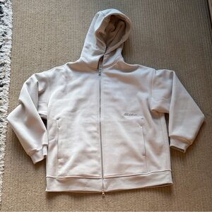 Lululemon Women’s Big Cozy Ultra-Oversized Full Zip Hoodie, Dove Grey, XS